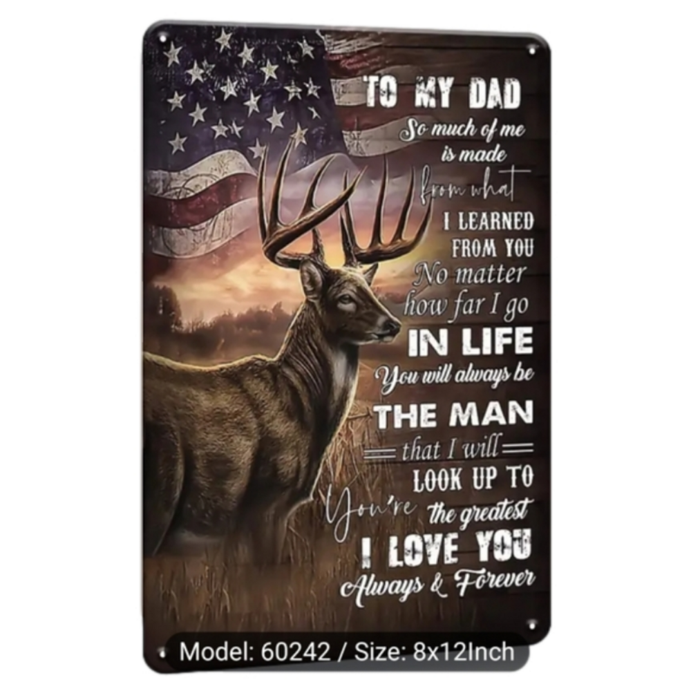 DAD gift metal sign